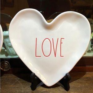 Rae Dunn LOVE Heart Shaped Plate Valentine’s Day